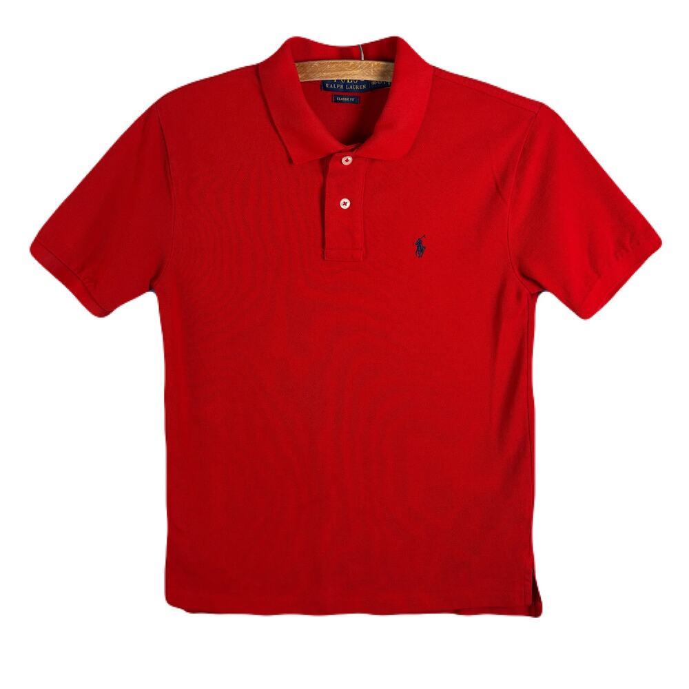 POLO RALPH LAUREN Red Youth Polo Shirt Size 11/12